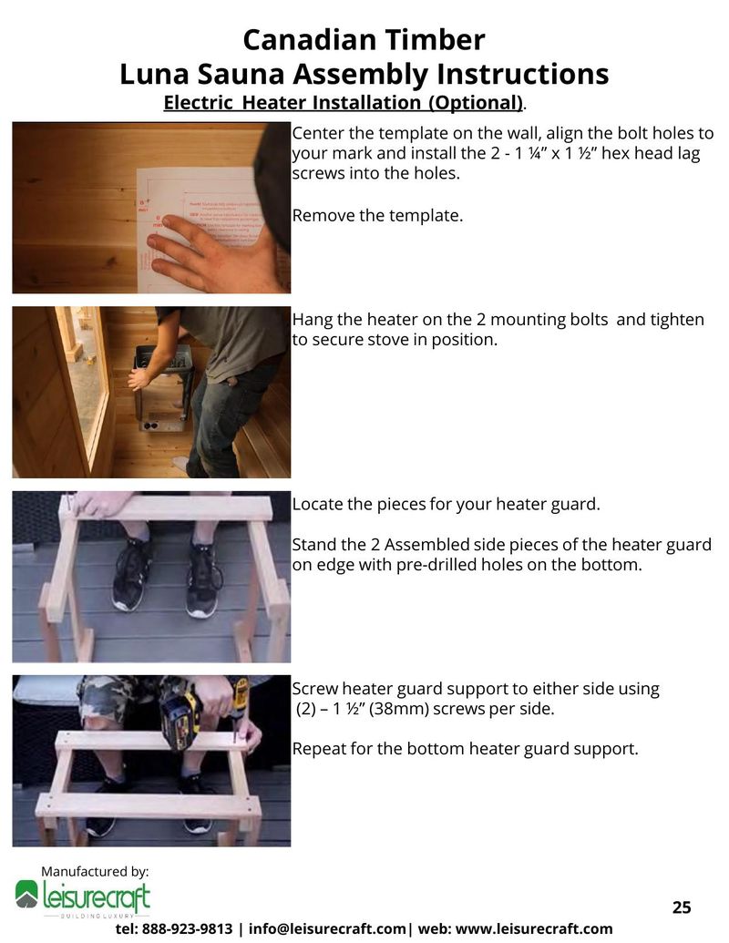 Person's hand placing a template on wooden wall with bolt holes marked